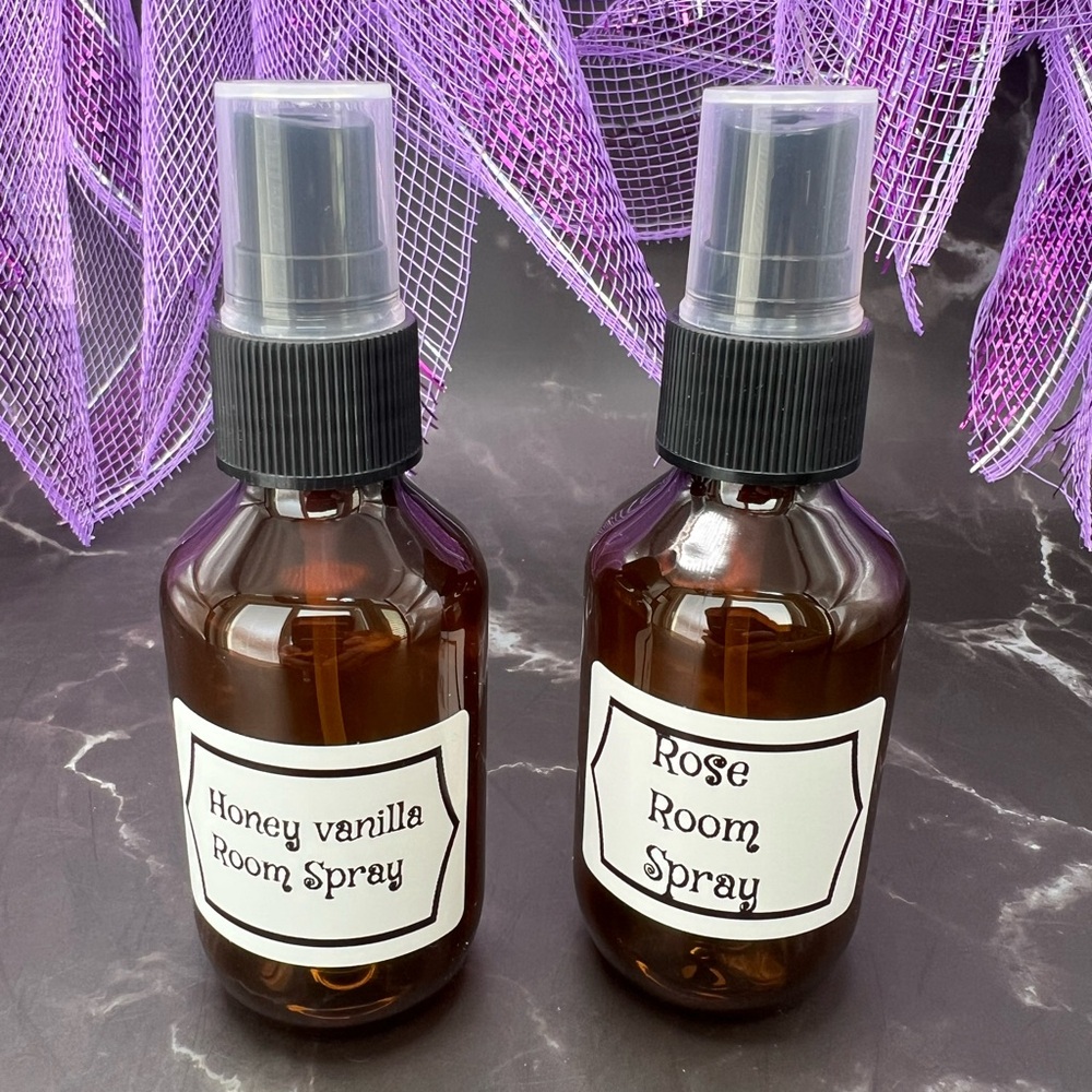 Honey Vanilla and Rose Room Spray Set